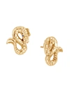 JOHN HARDY 18KT YELLOW GOLD LEGENDS NAGA SAPPHIRE STUD EARRINGS