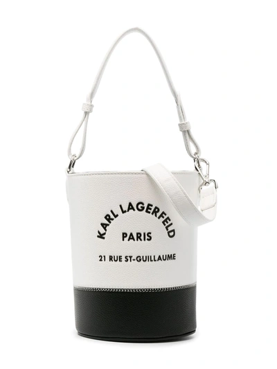 Karl Lagerfeld Kids' Rsg Bucket Bag In White