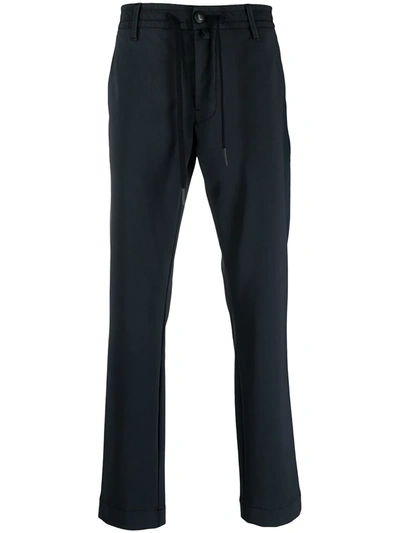 Jacob Cohen Drawstring Waist Straight Trousers In Blue