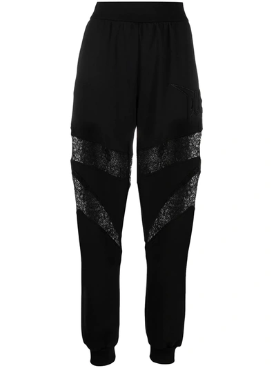 Philipp Plein Lace Panels Joggings In Black