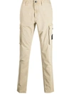 STONE ISLAND LOGO-PATCH CARGO TROUSERS