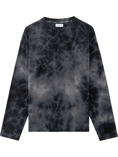 John Elliott Tie-dye Terry Sweatshirt In Black