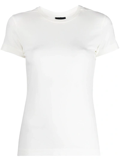 Thom Krom Stretch Crewneck T-shirt In White