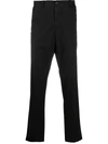 Transit High-waisted Straight Leg Trousers In Black