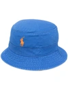 POLO RALPH LAUREN EMBROIDERED LOGO BUCKET HAT