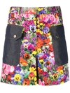 BOUTIQUE MOSCHINO FLORAL-PRINT PATCH-POCKET SHORTS