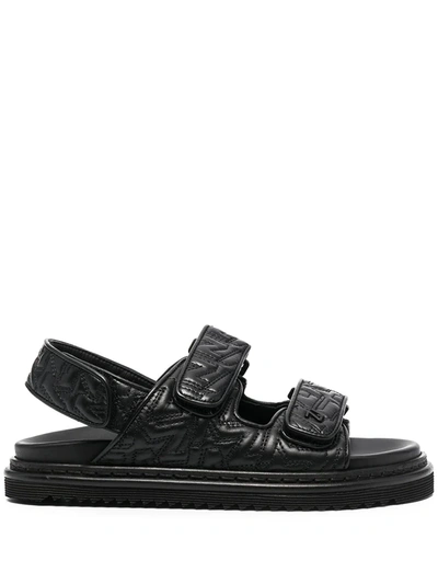 Zadig & Voltaire Chunky Leather Sandals In Black