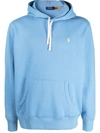 Polo Ralph Lauren Embroidered Logo Relaxed-fit Hoodie In Blue