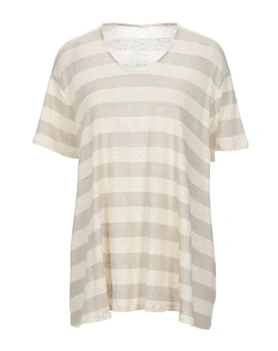 A.b  Apuntob T-shirts In Beige