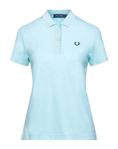 Fred Perry Polo Shirt In Sky Blue