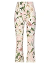 Dolce & Gabbana Floral-print Crepe Kick-flare Pants In Pink
