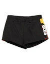 Gcds Woman Shorts & Bermuda Shorts Black Size L Cotton In Black