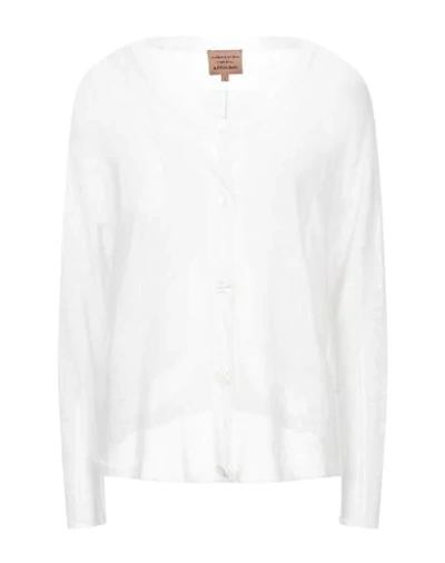 Alessia Santi Cardigans In White