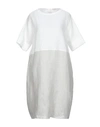Rossopuro Midi Dresses In White