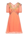 French Connection Short Dresses In Salmon Pink