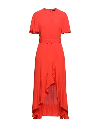 French Connection Midi Dresses In Red