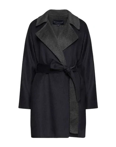 French Connection Overcoats In Dark Blue
