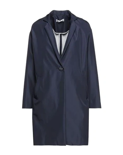 Anna Seravalli Overcoats In Dark Blue