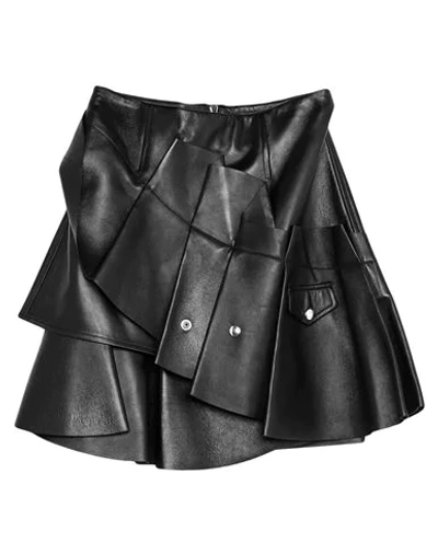 Alexander Mcqueen Midi Skirts In Black