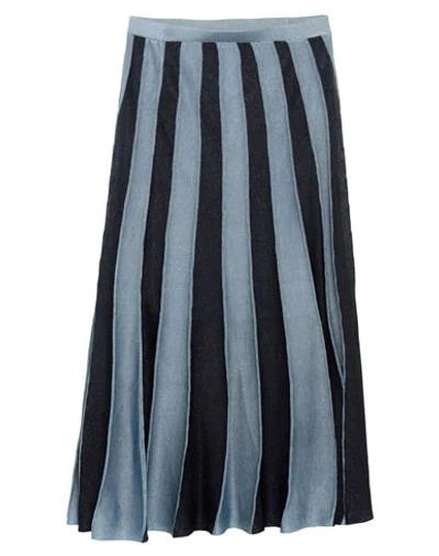 Sandro Midi Skirts In Slate Blue