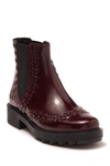 TOD'S WHIPSTITCH PATENT LEATHER CHELSEA BOOT,439113920170