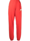 SPORTY AND RICH TAPERED COTTON TRACK PANTS