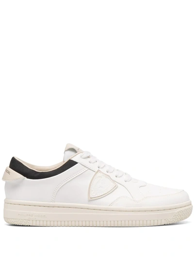 Philippe Model Paris Lyon Ble Low-top Sneakers In White