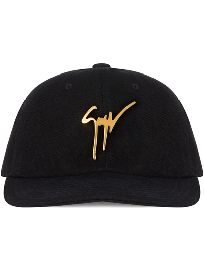 Giuseppe Zanotti Logo Embroidered Baseball Cap In Black