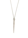 Parts Of Four Spike Chain Necklace In Silver