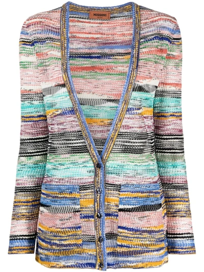 Missoni Marl-knit Buttoned Cardigan In Multi