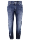 DOLCE & GABBANA DISTRESSED AREAS JEANS,11760028
