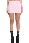 VETEMENTS SKIRT IN ROSE-PINK COTTON,WE51SK100P