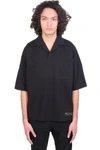 ATTACHMENT POLO IN BLACK POLYESTER,AJ11-209930