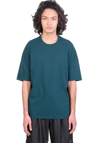 Attachment T-shirt In Green Cotton In Deep Jade