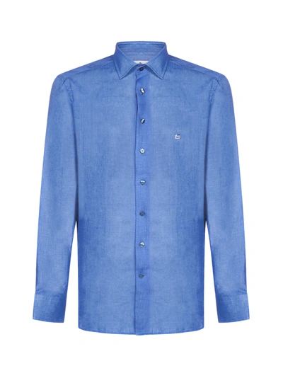 Etro Shirt In Blu Cobalto