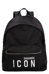 Dsquared2 Logo Detail Nylon Backpack In Black