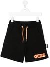 Gcds Teen Logo-print Track Shorts In Black
