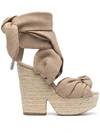 ALEXANDRE VAUTHIER LEILA WEDGE-HEEL SANDALS