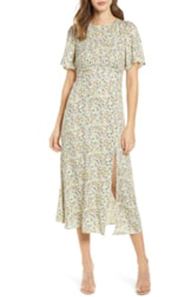 Afrm Janice Midi Dress In Ditsy Spring Floral