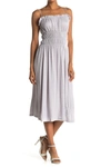 Abound Smocked Midi Dress In Grey Vapor