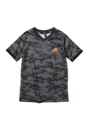 ADIDAS ORIGINALS V-NECK LOGO PRINT SHIRT,193106417206