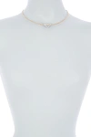 ALOR TWO-TONE 18K WHITE GOLD & STAINLESS STEEL DIAMOND OPEN TRIANGLE PENDANT NECKLACE,649276263957