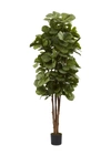 NEARLY NATURAL NEARLY NATURAL GREEN 6' FIDDLE LEAF FIG TREE,810709014556