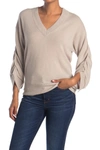 Brochu Walker Danya Vee Cashmere Pullover In Manilla