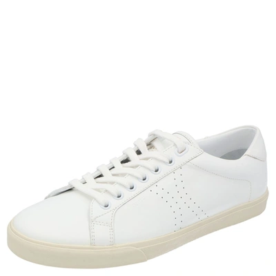 Pre-owned Celine White Triomphe Low Top Sneakers Size Eu 41