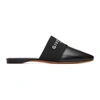 Givenchy Bedford Logo-print Leather Slippers In 001-black