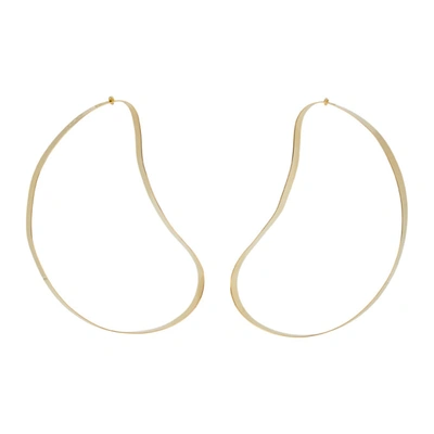 Y/project Gold Maxi Bean Earrings