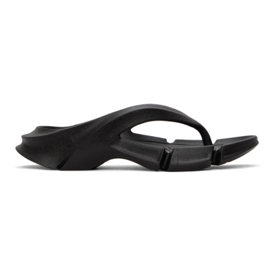 Balenciaga Molded Thong Sport Sandals In Black