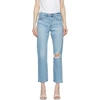 LEVI'S BLUE WEDGIE STRAIGHT JEANS
