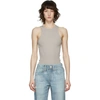 RAG & BONE GREY 'THE ESSENTIAL' RIB TANK TOP